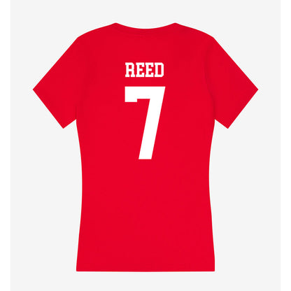 Utah - NCAA Men's Lacrosse : Jordan Reed - Women's V-Neck T-Shirt-1