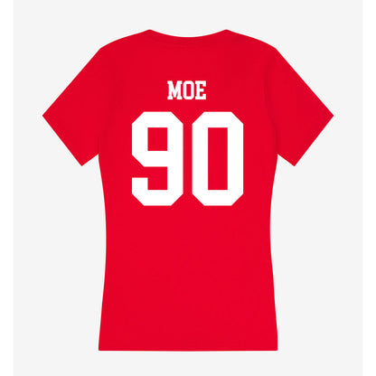 Utah - NCAA Football : Jireh Moe - Women's V-Neck T-Shirt-1