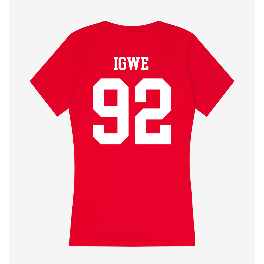 Utah - NCAA Football : Nicholas Igwe - Women's V-Neck T-Shirt-1