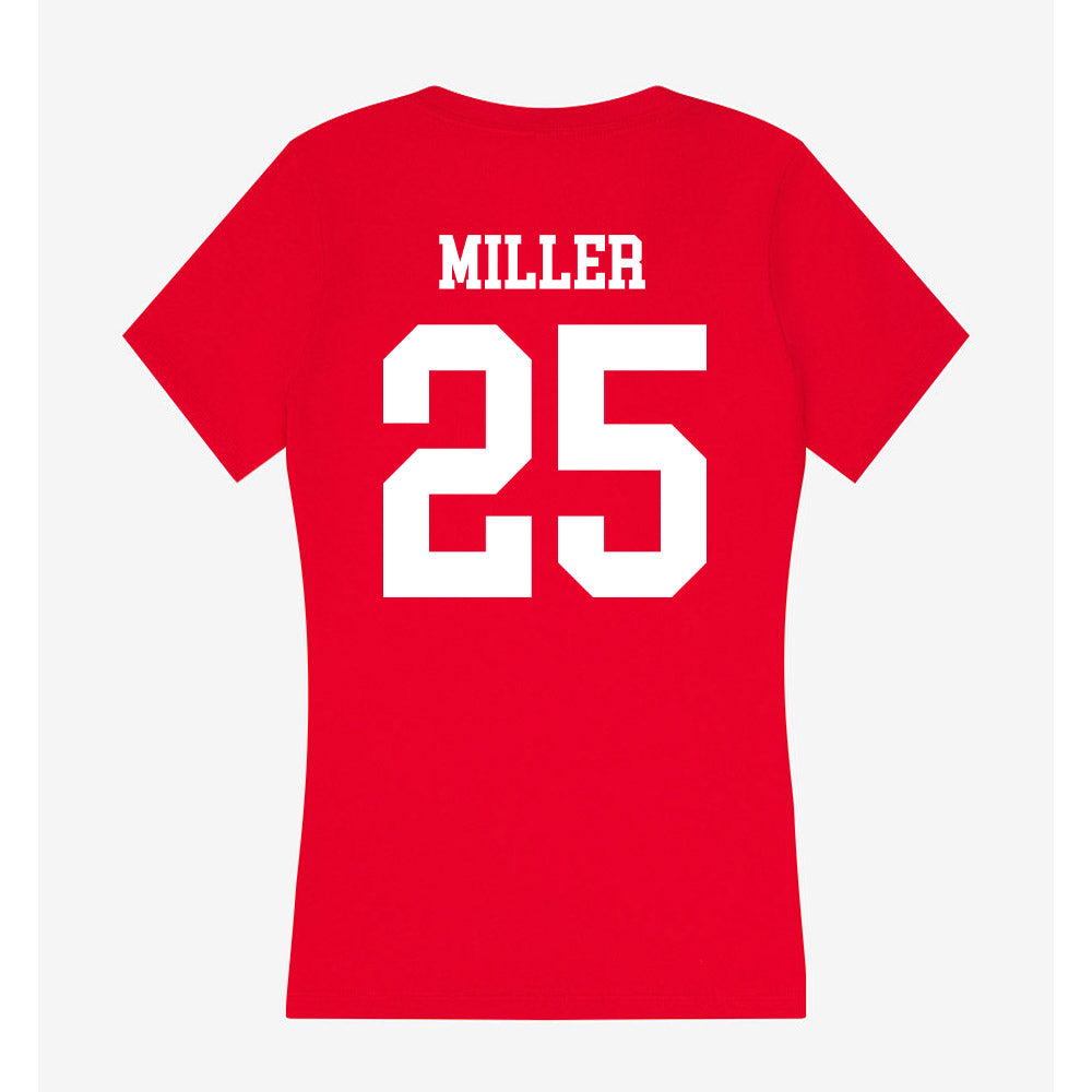 Utah - NCAA Baseball : Cal Miller - Women's V-Neck T-Shirt-1