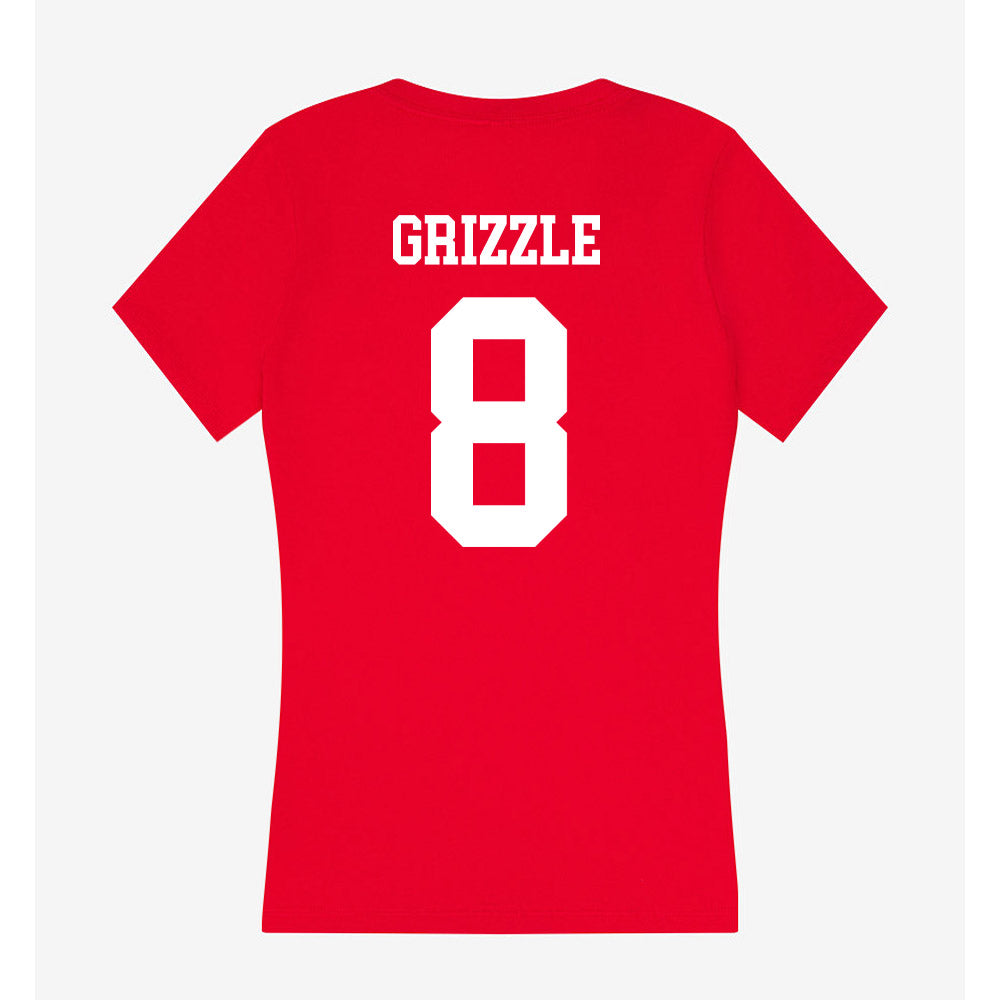Utah - NCAA Women's Volleyball : Sierra Grizzle - Women's V-Neck T-Shirt-1