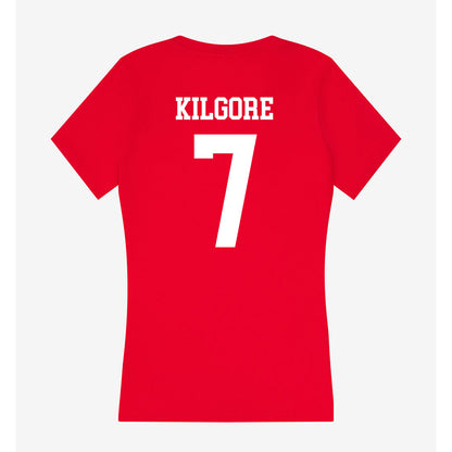 Utah - NCAA Baseball : Cal Kilgore - Women's V-Neck T-Shirt-1