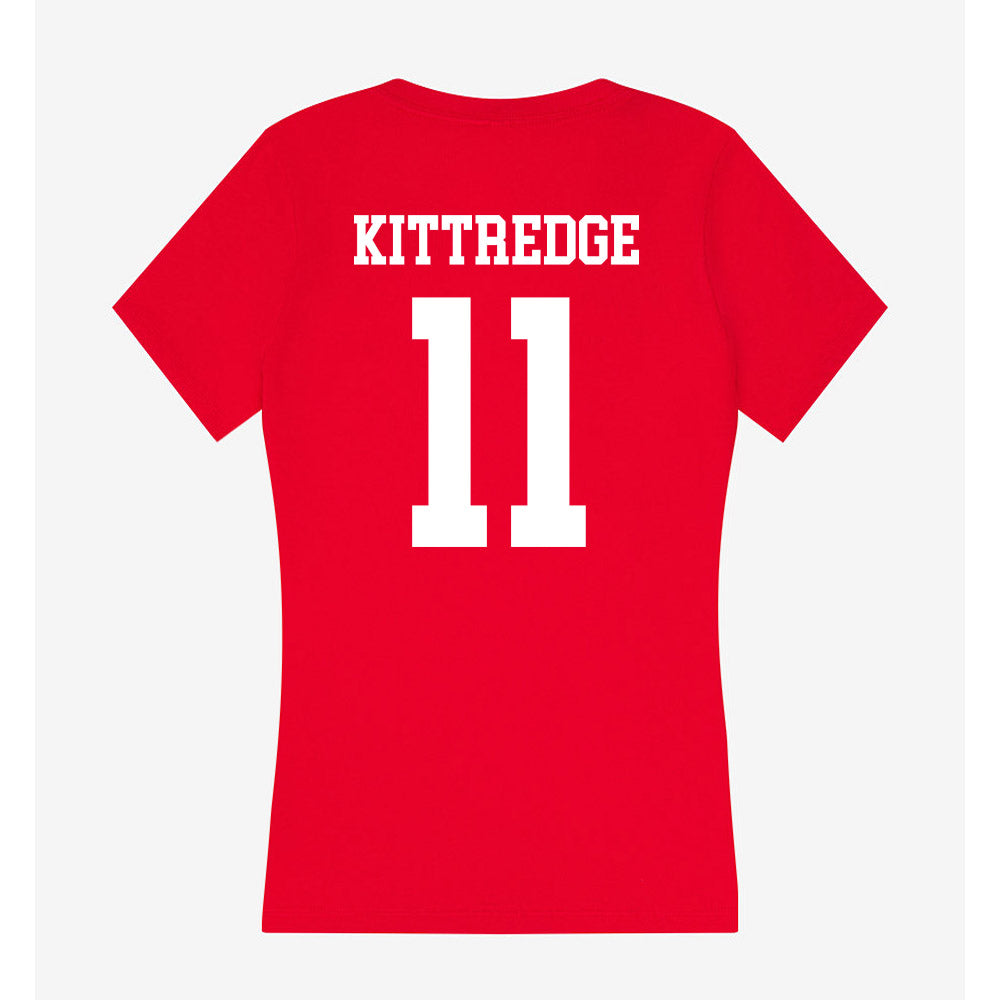 Utah - NCAA Baseball : Ryan Kittredge - Women's V-Neck T-Shirt-1