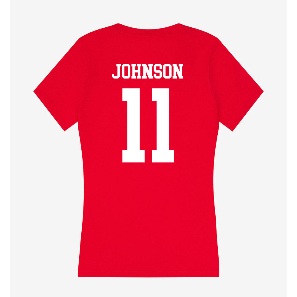 Utah - NCAA Football : Ricky Johnson - Women's V-Neck T-Shirt-1