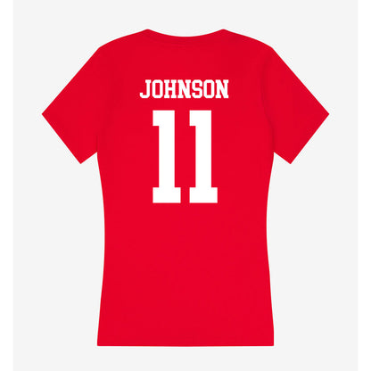 Utah - NCAA Football : Ricky Johnson - Women's V-Neck T-Shirt-1