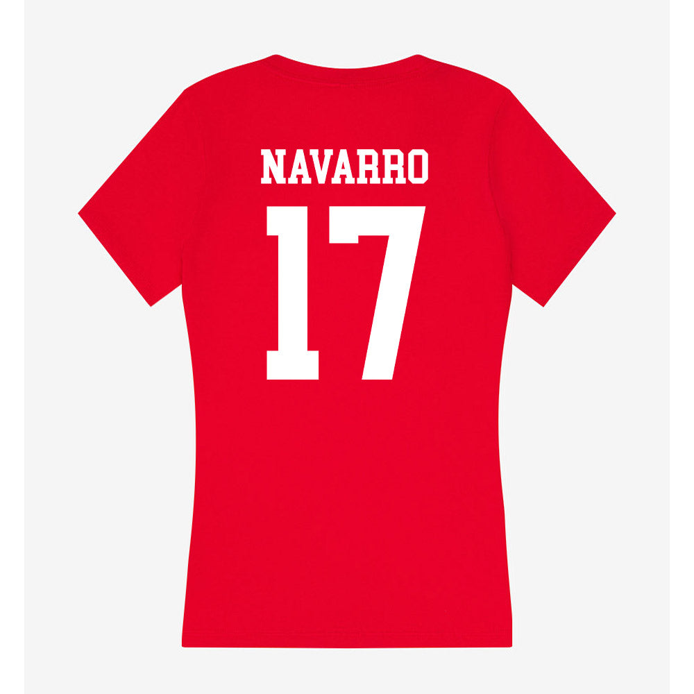 Utah - NCAA Baseball : Bradley Navarro - Women's V-Neck T-Shirt-1