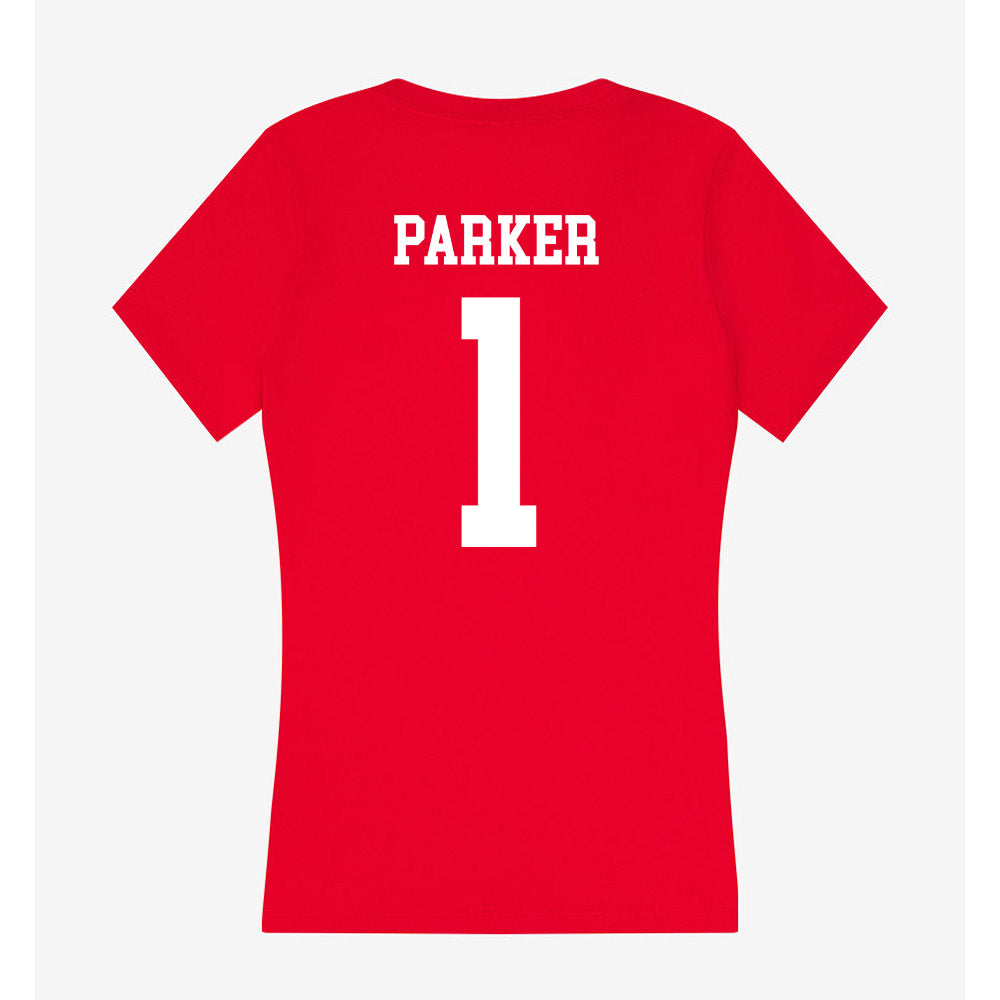 Utah - NCAA Football : Wayshawn Parker - Women's V-Neck T-Shirt-1