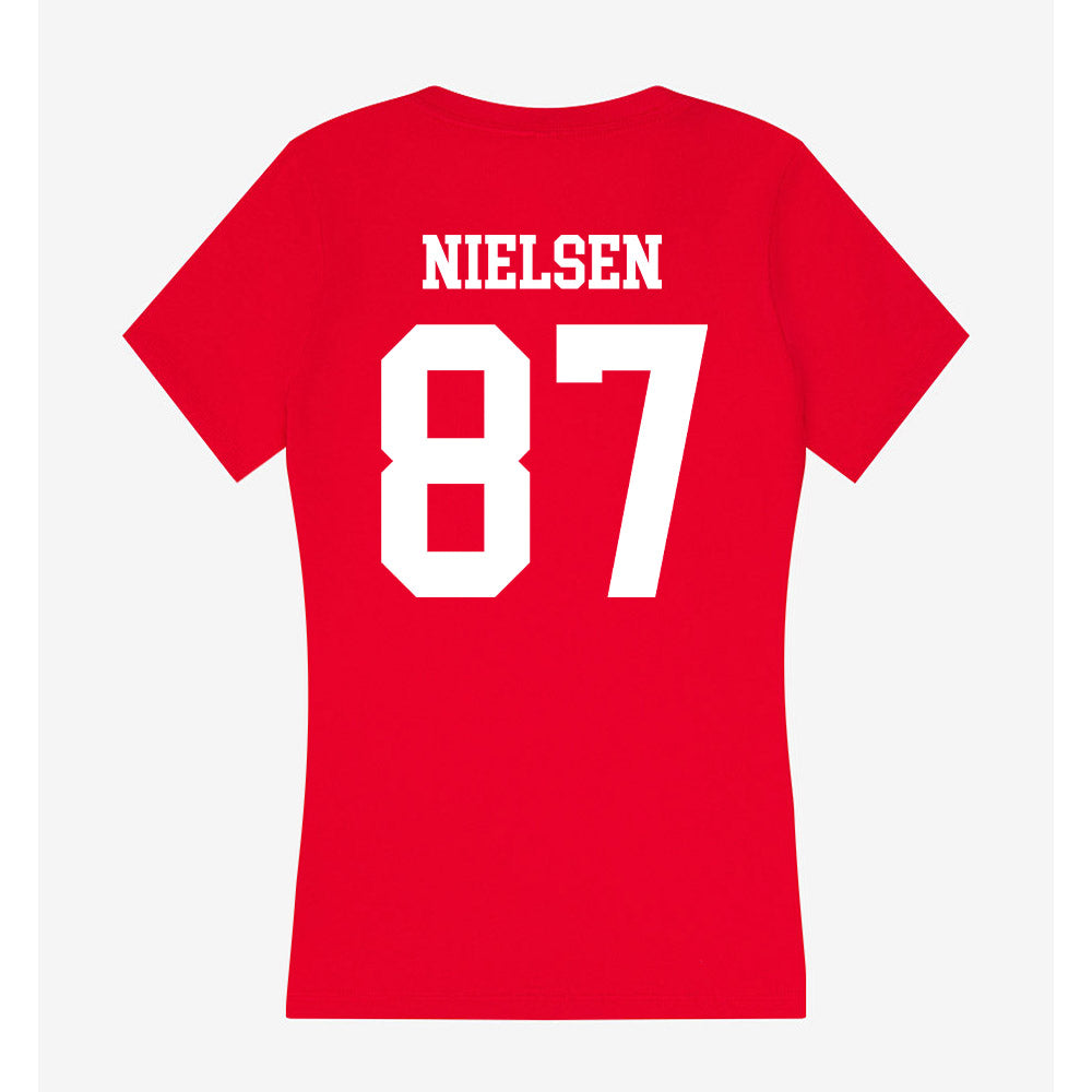 Utah - NCAA Football : Mitch Nielsen - Women's V-Neck T-Shirt-1