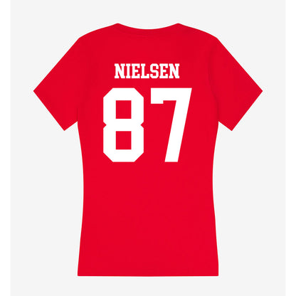 Utah - NCAA Football : Mitch Nielsen - Women's V-Neck T-Shirt-1