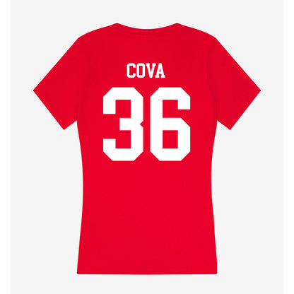 Utah - NCAA Baseball : Sammy Cova - Women's V-Neck T-Shirt-1