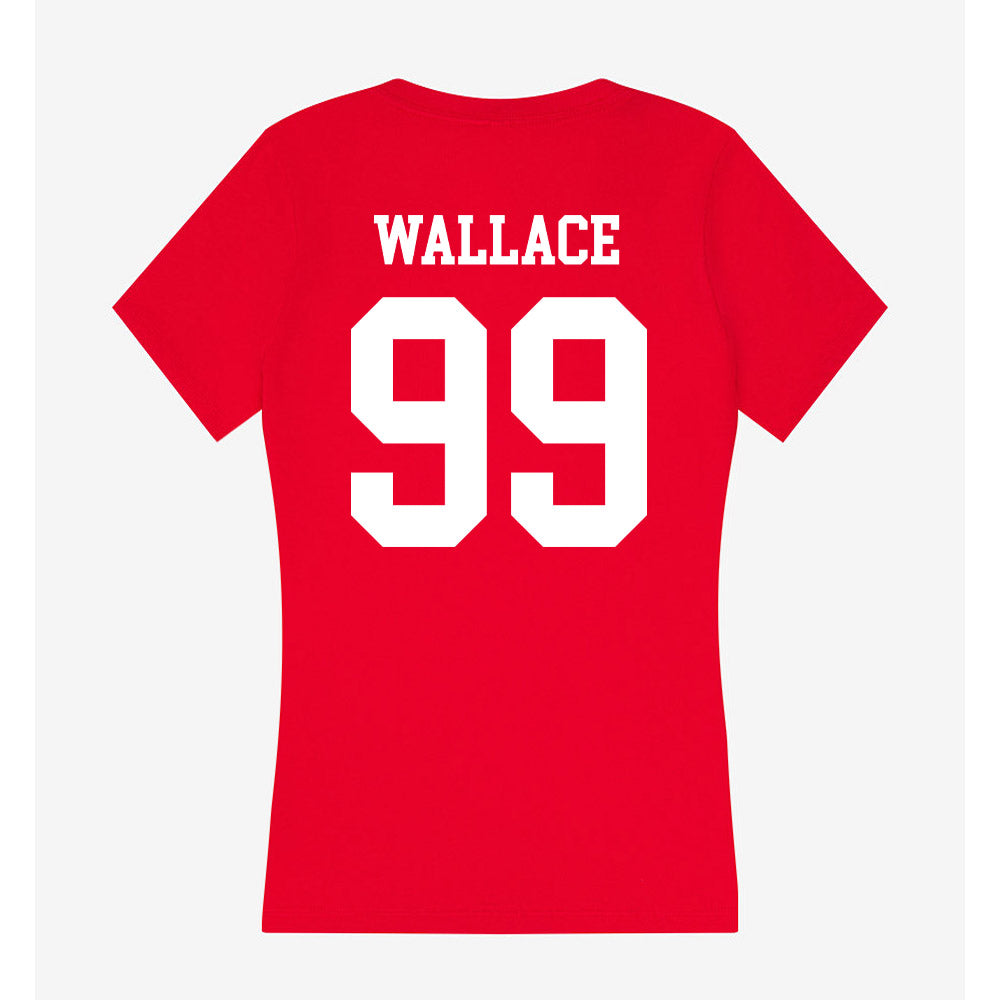 Utah - NCAA Football : Jamal Wallace - Women's V-Neck T-Shirt-1