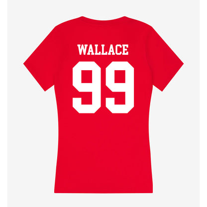 Utah - NCAA Football : Jamal Wallace - Women's V-Neck T-Shirt-1