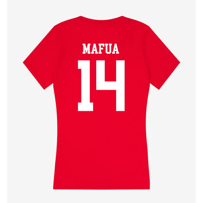 Utah - NCAA Women's Basketball : Kamryn Mafua - Women's V-Neck T-Shirt-1