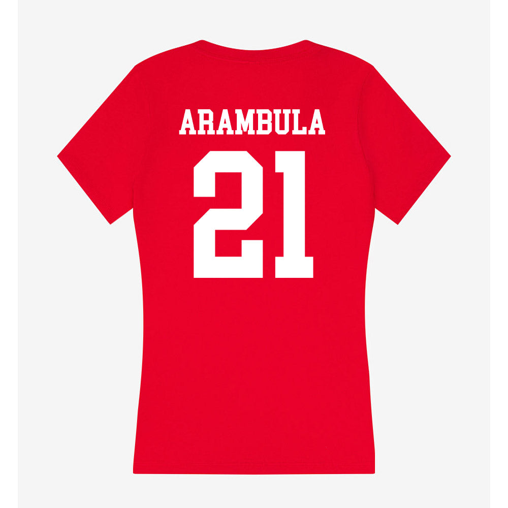Utah - NCAA Baseball : Daniel Arambula - Women's V-Neck T-Shirt-1