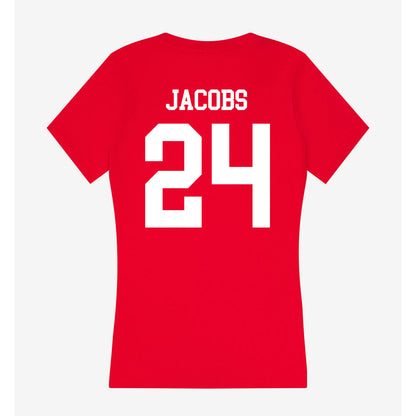 Utah - NCAA Baseball : Luke Jacobs - Women's V-Neck T-Shirt-1