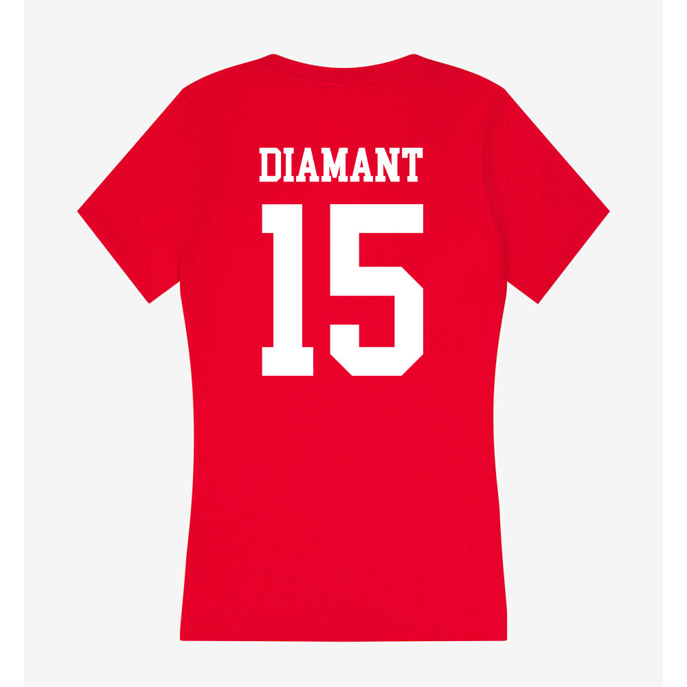 Utah - NCAA Baseball : Demitri Diamant - Women's V-Neck T-Shirt-1