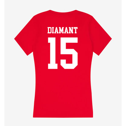 Utah - NCAA Baseball : Demitri Diamant - Women's V-Neck T-Shirt-1