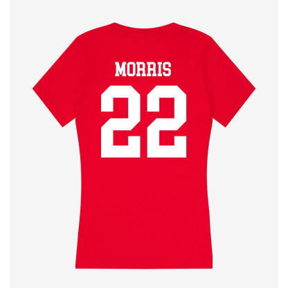 Utah - NCAA Softball : Halle Morris - Women's V-Neck T-Shirt-1