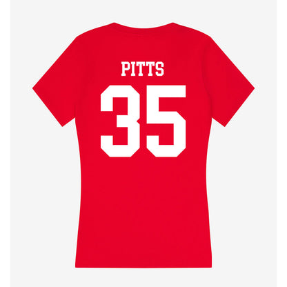 Utah - NCAA Football : Preston Pitts - Women's V-Neck T-Shirt-1