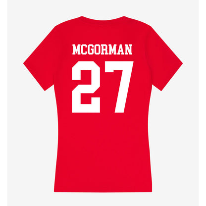 Utah - NCAA Baseball : Anson Mcgorman - Women's V-Neck T-Shirt-1