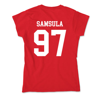 Utah - NCAA Football : Lucas Samsula - Soft Style Women’s T-Shirt-1