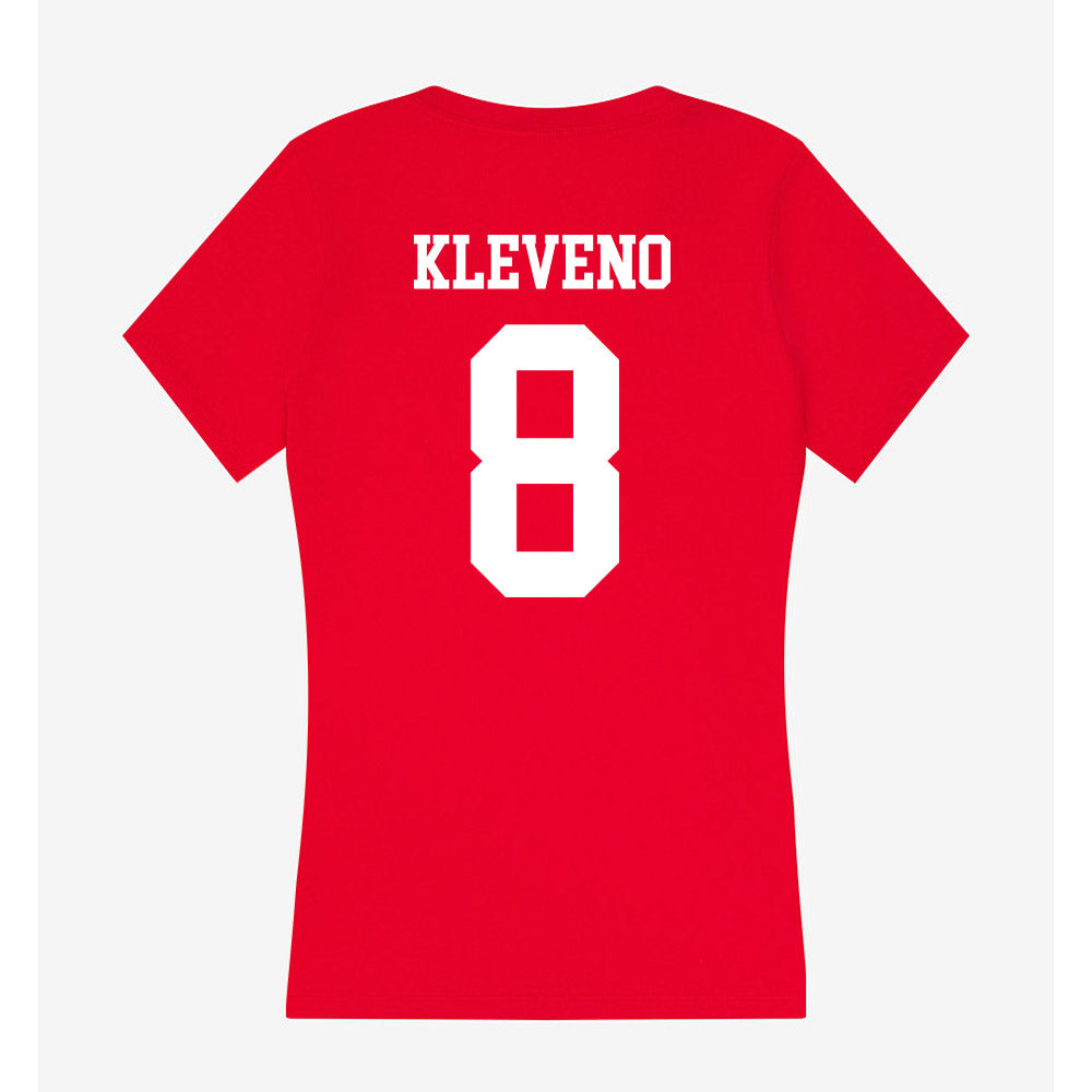 Utah - NCAA Baseball : Jack Kleveno - Women's V-Neck T-Shirt-1
