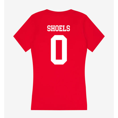 Utah - NCAA Football : Kyri Shoels - Women's V-Neck T-Shirt-1
