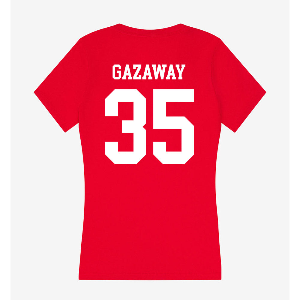 Utah - NCAA Baseball : Dylan Gazaway - Women's V-Neck T-Shirt-1
