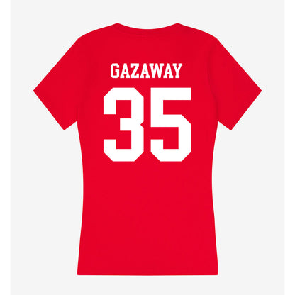 Utah - NCAA Baseball : Dylan Gazaway - Women's V-Neck T-Shirt-1
