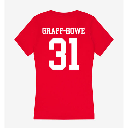 Utah - NCAA Baseball : Ashton Graff-Rowe - Women's V-Neck T-Shirt-1