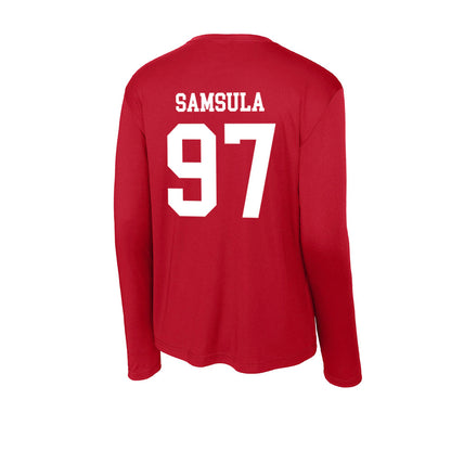 Utah - NCAA Football : Lucas Samsula - Activewear Long Sleeve T-Shirt-1