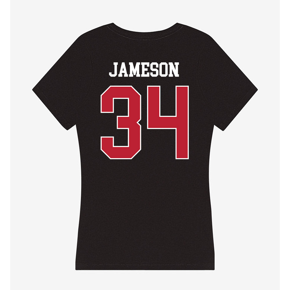 Georgia - NCAA Baseball : Caleb Jameson - Women's V-Neck T-Shirt-1