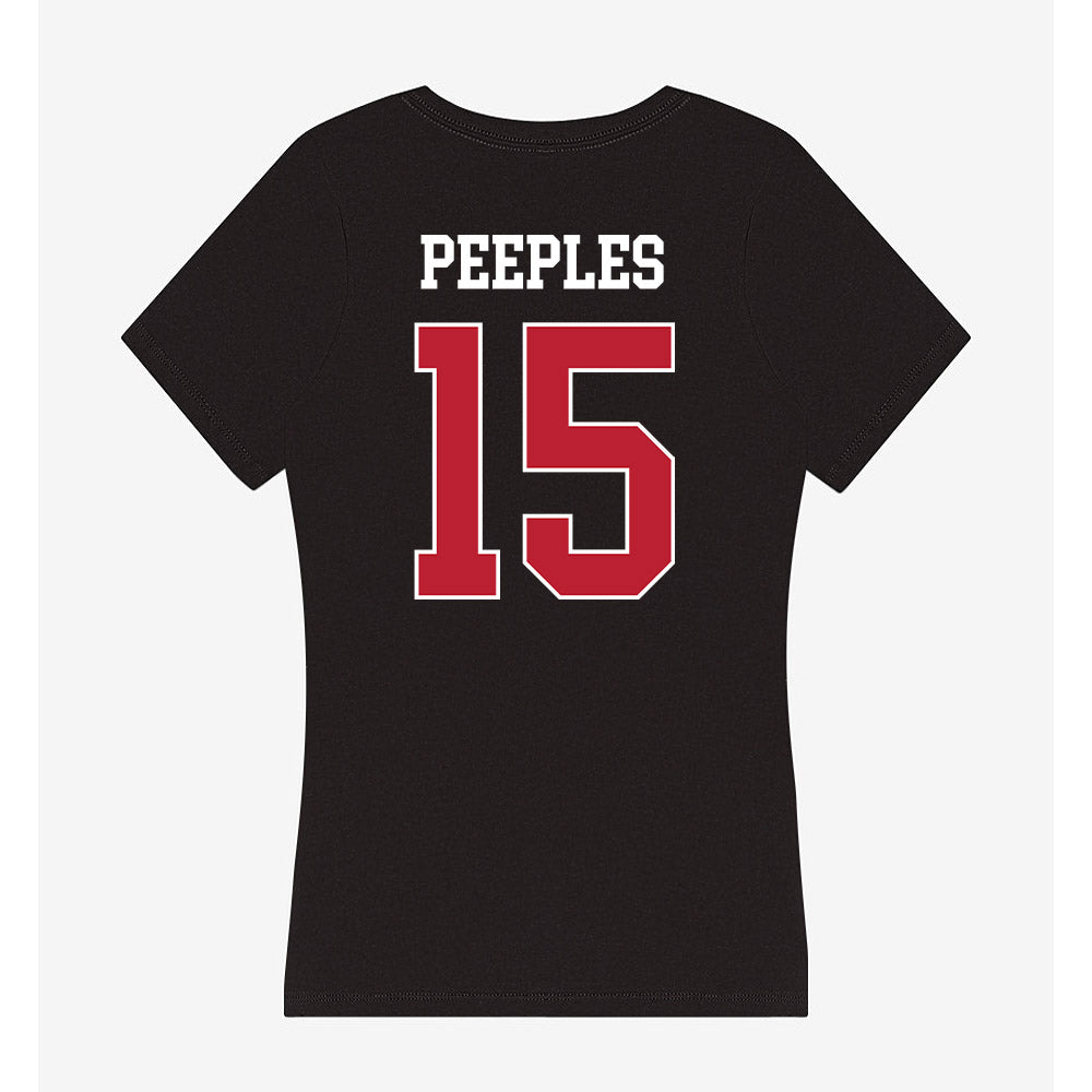 Georgia - NCAA Baseball : Ty Peeples - Women's V-Neck T-Shirt-1