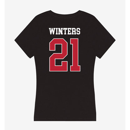 Georgia - NCAA Women's Soccer : Devon Winters - Women's V-Neck T-Shirt-1