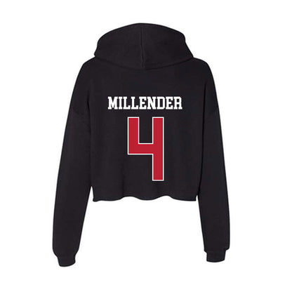 Georgia - NCAA Men's Basketball : Marcus Millender - Women's Crop Fleece Hoodie-1