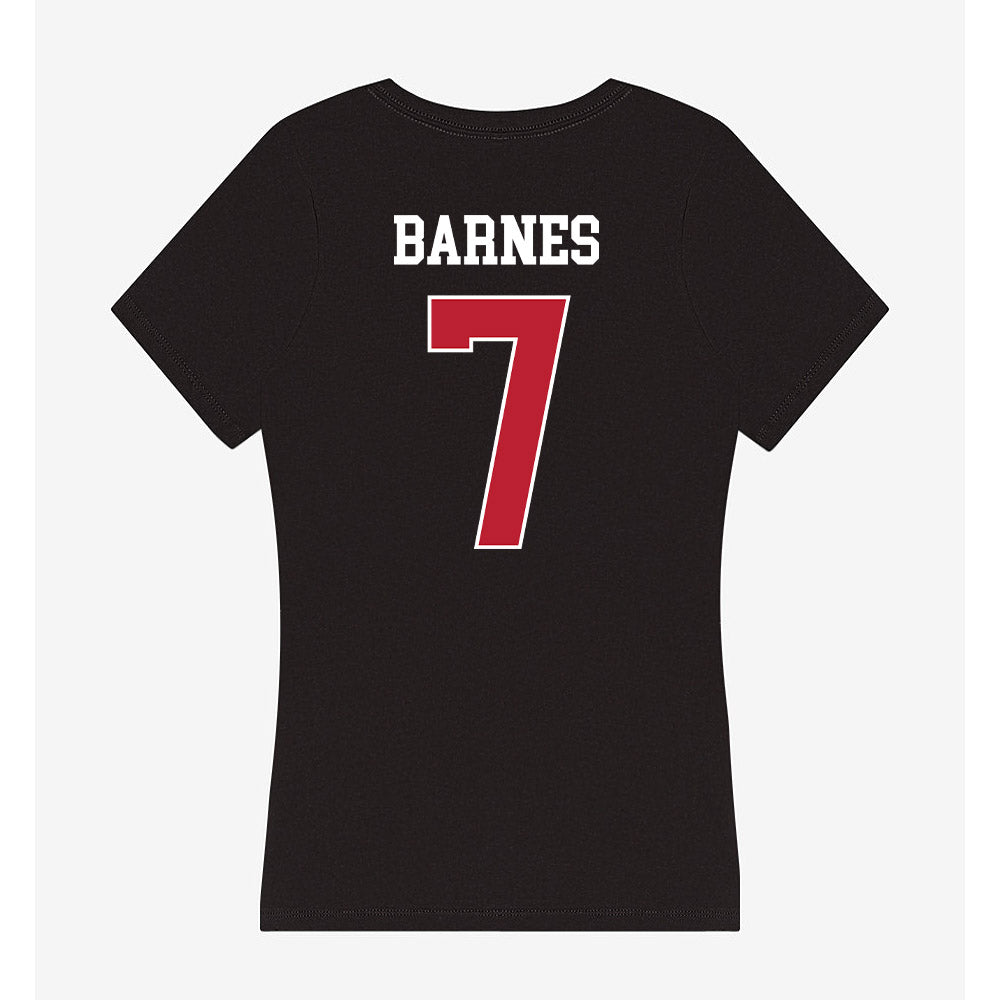 Georgia - NCAA Football : Khalil Barnes - Women's V-Neck T-Shirt-1