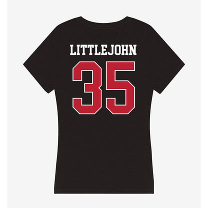 Georgia - NCAA Football : Elijah Littlejohn - Women's V-Neck T-Shirt-1