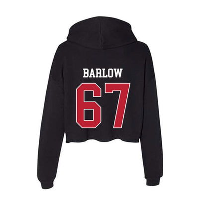 Georgia - NCAA Football : Clinton Barlow - Women's Crop Fleece Hoodie-1