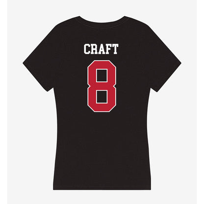 Georgia - NCAA Women's Basketball : Zhen Craft - Women's V-Neck T-Shirt-1