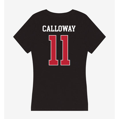 Georgia - NCAA Baseball : Bryce Calloway - Women's V-Neck T-Shirt-1