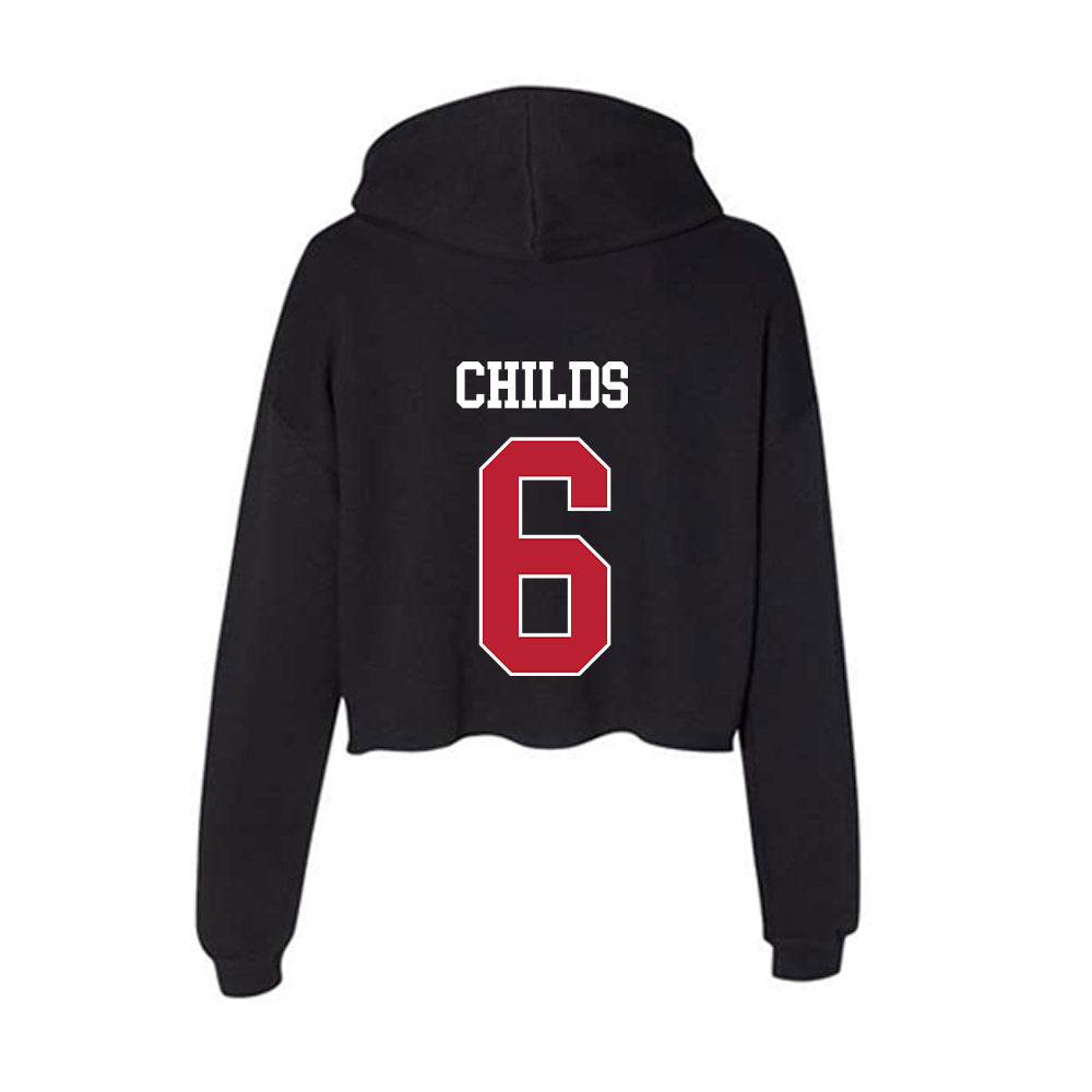 Georgia - NCAA Women's Soccer : Mona Childs - Women's Crop Fleece Hooded Sweatshirt-1