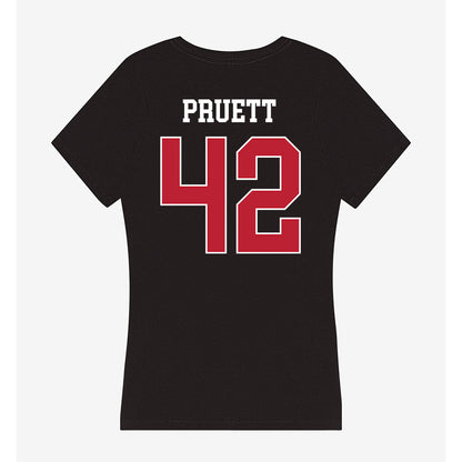 Georgia - NCAA Baseball : Brad Pruett - Women's V-Neck T-Shirt-1