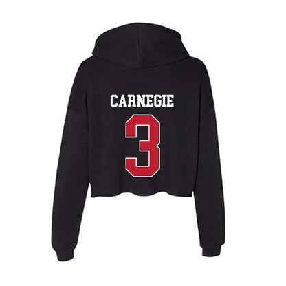 Georgia - NCAA Women's Basketball : Danielle Carnegie - Women's Crop Fleece Hoodie-1