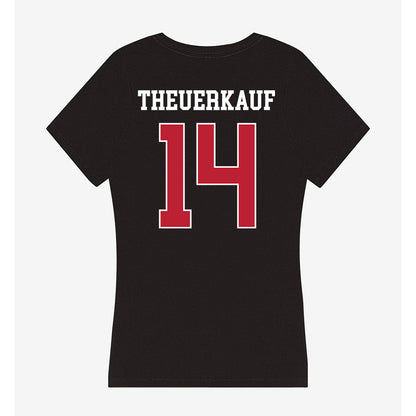 Georgia - NCAA Women's Basketball : Rylie Theuerkauf - Women's V-Neck T-Shirt-1