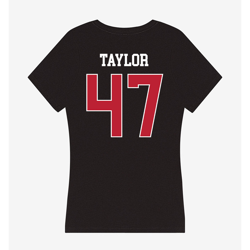 Georgia - NCAA Football : Will Taylor - Women's V-Neck T-Shirt-1