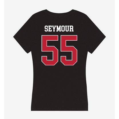 Georgia - NCAA Football : London Seymour - Women's V-Neck T-Shirt-1