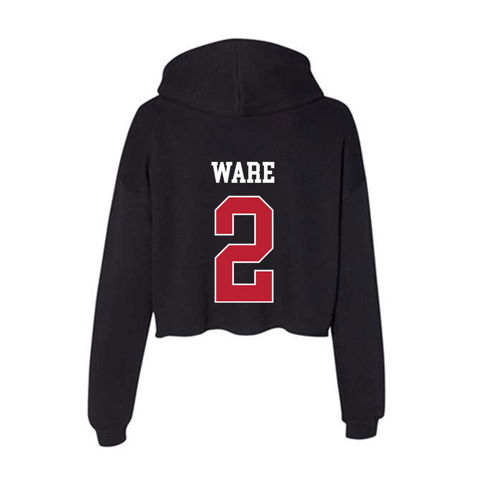 Georgia - NCAA Women's Basketball : Harmonie Ware - Classic Shersey Women's Crop Fleece Hooded Sweatshirt-1