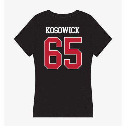 Georgia - NCAA Baseball : Mason Kosowick - Women's V-Neck T-Shirt-1