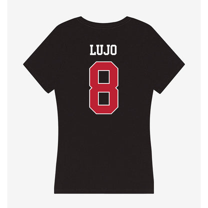 Georgia - NCAA Baseball : Rylan Lujo - Women's V-Neck T-Shirt-1