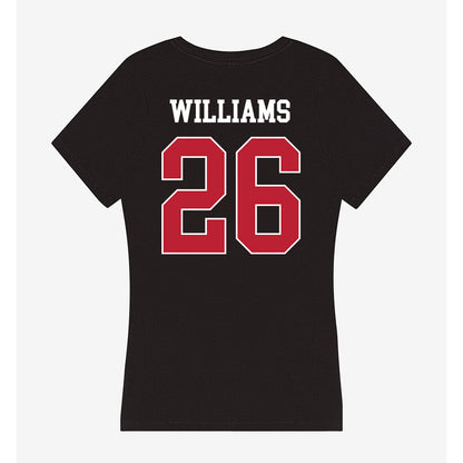 Georgia - NCAA Football : Gentry Williams - Women's V-Neck T-Shirt-1
